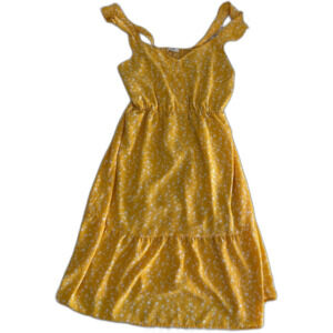 BB Dakota by Steve Madden Yellow Floral Sundress – Women’s L